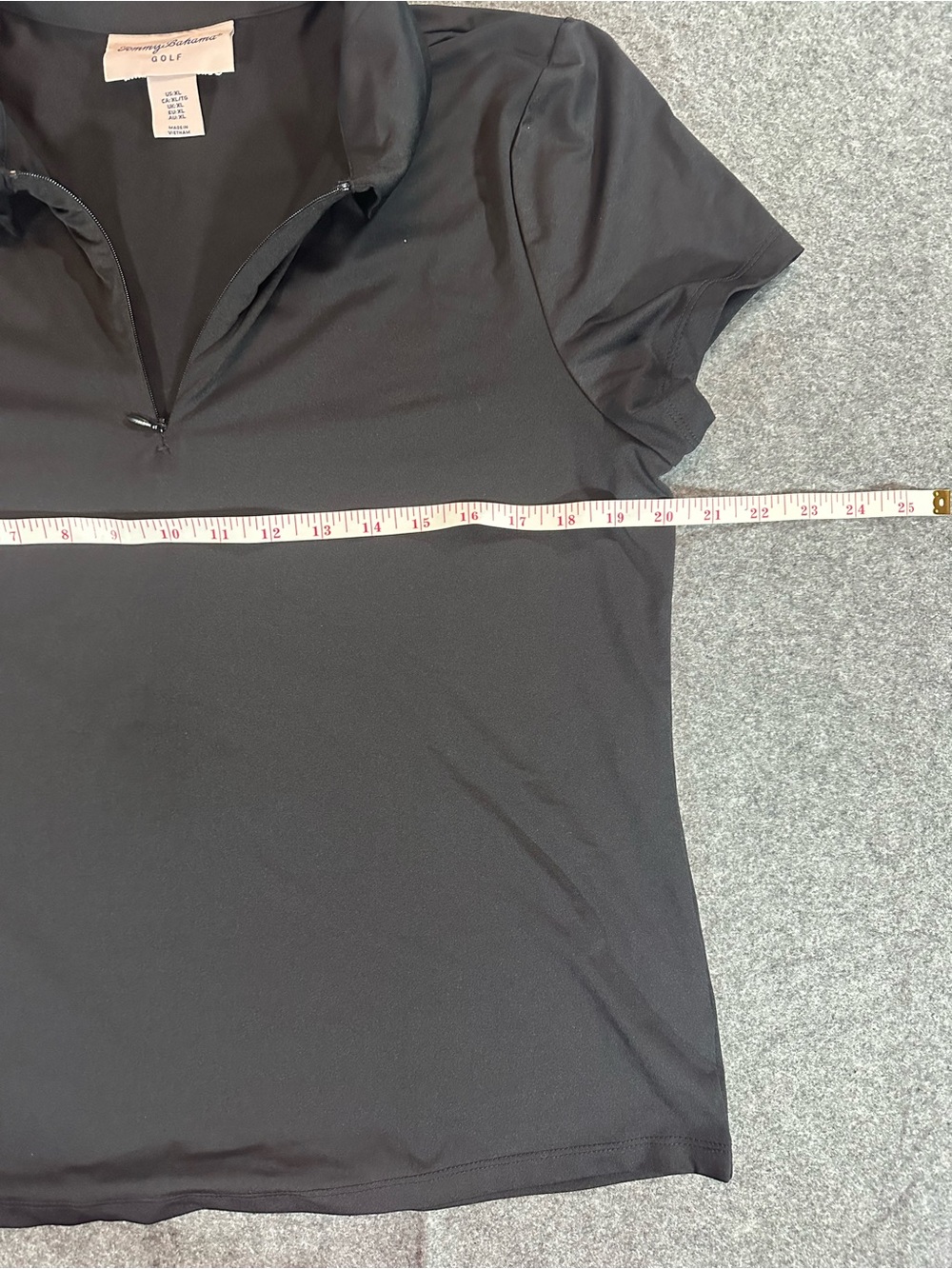 Tommy Bahama Black Polo Top - Picture 6 of 7